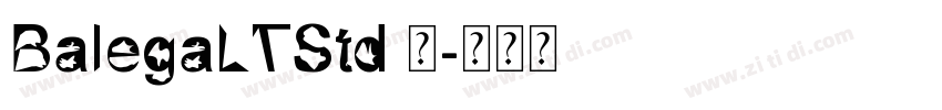 BalegaLTStd 中字体转换